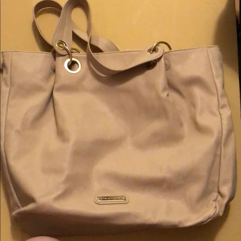 Steve Madden tote bag with side zipper accent
